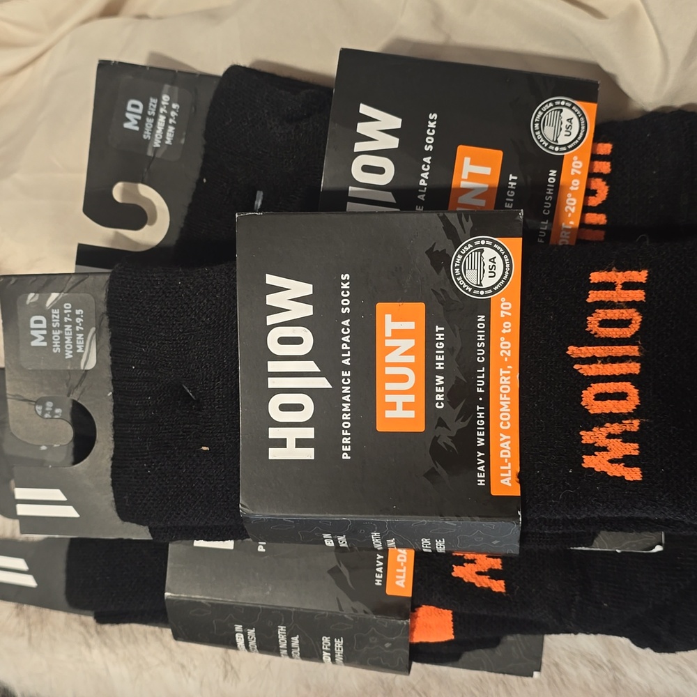 HOLLOW HUNT SOCKS, BLACK - MULTIPLE AVAILABLE